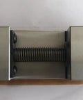 Precision Toolmakers Vise Grinder With Dead On Center Flat Tongs For Surface Grinding Milling And Edm Rig, top view, steel, 48mm jaw width.