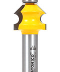 Bead And Bevel Wainscoting Router Bit For Tongue And Groove Boards Half Inch Shank Bead Detail Premium C3 Micro-Grain Tungsten Carbide Blades