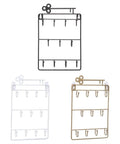 Heavy Duty Iron Wall Coat Rack With Eleven Sick And Sturdy Key And Bag Hooks For Front Door Organization in three colors.