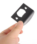 4 Pack Door Latch Backplates And Deadbolt Frame Filler Back Plate Universal Round Lip Black Restorer For Exterior Doors Handle Re Fixing Plates And Corner Covers Conceals Bores And Holes Improves Security Easy Install handheld