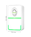 3 Pack Energy Saving Electricity Device With Smart Voltage Stabilizer Surge Protector, compact white design with indicator.