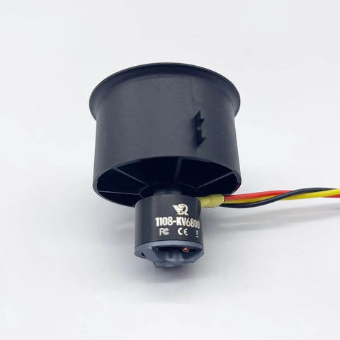 30mm 12 Blade EDF Ducted Fan With 1108 Brushless Outrunner Motor For Model Jet Aircraft, 3S and 4S Versions, Matte Finish