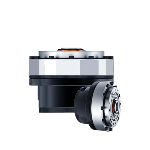 Next Level Harmonic Servo Motor Featuring Intelligent Flexible Steering Gear And Rock Solid Industrial Actuator, black and silver components.