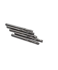 Pro Grade One Eighth Inch Shank Carbide End Mills Three Point One Seven Five By Seventeen Millimeter Up And Down Cut Square Nose CNC Spiral Router Bits Two Flute For Wood Five Piece Precision Set ALTIN Coated For Longer Tool Life And Smoother Cuts displayed on white background