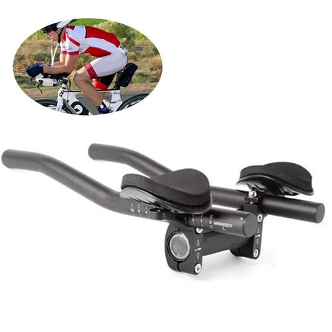 Aerobar Rests For Road Bikes And Triathlon, Aluminum Alloy TT Handlebars Arm Pads With Sponge Cushions