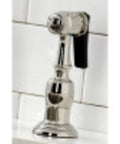 Metal side sprayer of Heritage Bridge Kitchen Faucet With Two Handles And Metal Side Sprayer, 8 Inch Center Spacing, 4 Hole Mount