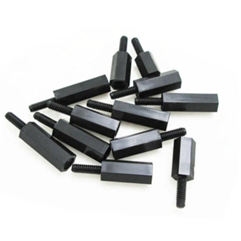 Nylon Standoff And Screw Kit 180 Piece With Nuts For Easy Install Hex Spacers Built For Automotive And Large Projects, black hex spacers
