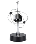 Magnetic Swing Kinetic Orbital Desk Ornament For Your Office Space With Smooth 3D Pendulum Motion Space Themed Decor That Sparks Creativity And Vibe Easy Setup Modern Sleek Office Accessory, black desktop model