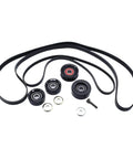 Premium Belt Idler And Pulley Kit For Holden Commodore Vt Vx Vu Vy Vz Gen3 V8 5.7l 6.0l Ls1 Ls2 Engine Smooth Ride Replacement Parts That Make Life Easier, black pulleys with belt and hardware