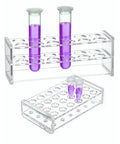Clear Acrylic Test Tube Rack Holder With 24 Sockets For 5 Ml Tubes Lab Stand For Centrifuge Tubes Transparent Plastic Lab Organizer