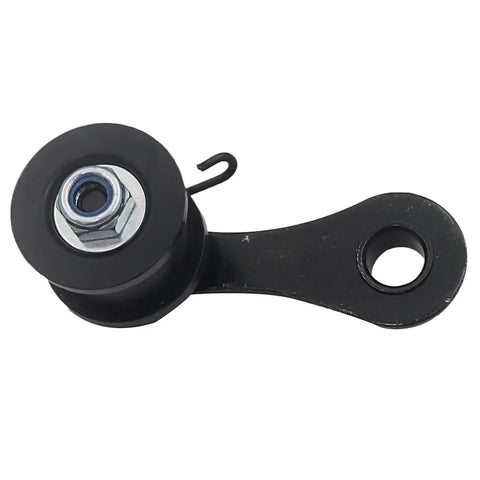 Big Chain Tensioner Spring Roller Slider Guide Adjuster Pulley Kit For 50 To 250cc Motorcycles To Dial In Tightness And Keep Your Drive Smooth Under Heavy Loads Without Any Wobble Or Looseness, black steel roller