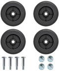 Deck Wheel Nut And Bolt Kit For 600 700 800 900 Series Mowers Beefed-Up Heavy Duty Replacement With Five Inch Deck Wheels One Half Inch Lock Nuts Five Eighth Inch Shoulder Fits ZTrak And Hydro Walk Behind, four wheels and bolts