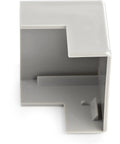 Heavy duty ABS 90-degree elbow fitting for cable management, part of 20 Pack Cable Raceway Outside Corner Connectors For CBMCWD3816.