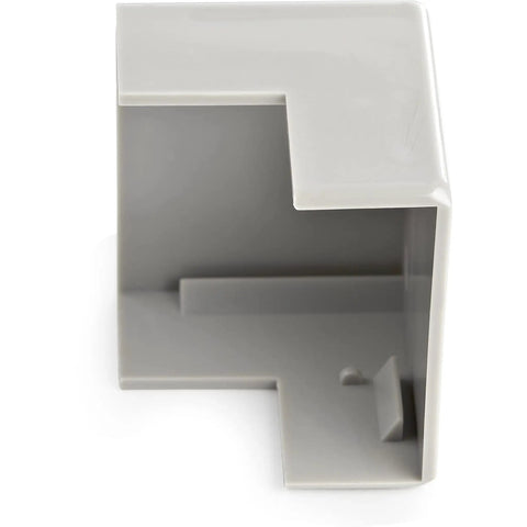 Heavy duty ABS 90-degree elbow fitting for cable management, part of 20 Pack Cable Raceway Outside Corner Connectors For CBMCWD3816.