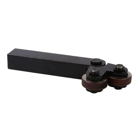 Lathe Knurling Tool Set With Double Wheel And Diagonal Knurling Wheel 1mm Pitch 26mm Wheel Steel Build for pros and DIYers