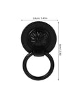 Vintage Style Drawer Pulls Set Of 4 Retro Flower Cabinet Handles 36mm Black Antique Dresser Hardware For Cabinets And Drawers Home Renovation