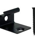 Stainless Steel Deck Starter Clips Kit, 18 Pack For 200 Sq Ft Grooved Decking, Includes 18 Black Screws With Dacromet Black Coating, 12.9 Hardness, And 1 Square Drive Bit