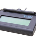 Easy Setup Lcd Usb Signature Pad Runs Smooth For Swift Biometric Capture And Straightforward Virtual Serial Interface Lightweight Portable Form Factor Built Tough For Daily Grind Totally Solid Renewed Black on a desk with stylus