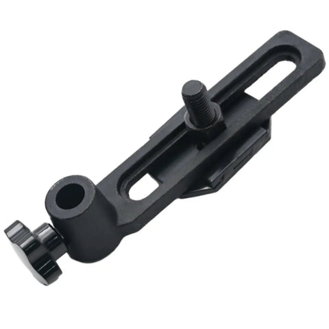 Heavy Duty Cast Iron Woodworking Lathe Tool Rest Base Featuring 20Mm Aperture Hole Diameter, detailed view showing mounting plate.