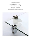 Two Pack Cabinet Shelf Clips Made From Zinc Alloy Adjustable Clamp For Wood Laminate Cabinets In Modern Minimal Style Durable Fixed Support Brackets