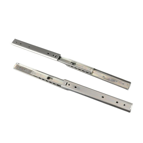 Two Pack 200mm Three Section Full Extension Drawer Slides featuring smooth gliding and heavy duty storage solutions.