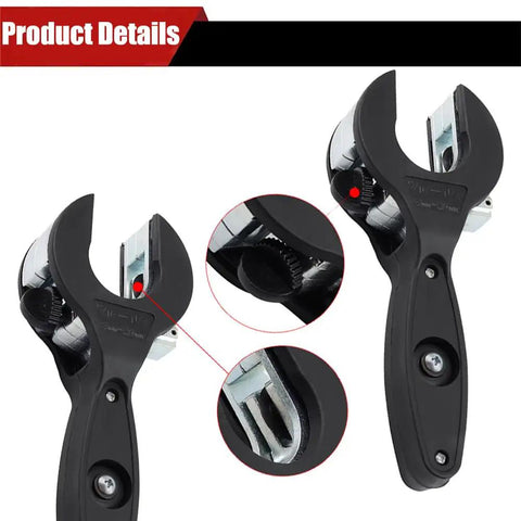 2-In-1 Tubing Cutter With Ratchet Handles For Copper Pipe 1/4 To 7/8 Inch Close Quarters PVC Cutter, close-up of ratchet mechanism