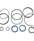 Hydraulic Log Splitter Cylinder Rebuild Seal Kit For 4.0 Bore And 1.75 Rod, Rubber And Plastic Seals, DIY Friendly Easy Install Replacement For Most Cylinders And Models, showing various seals.