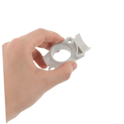 Hand holding Heavy Duty Drive Belt Tensioner Assembly With Pulley Kit For Ts400 Concrete Cut-Off Saw Boosts Power Transmission And Cuts Slippage For Industrial Demolition Jobs That Get Heavy Work Done Fast.