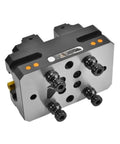 Shop Floor Ready Self Centering Vise Built Like An Ironclad Workhorse With 5 Axis Precision And Grippy Round Pipe Holds for CNC machining support.