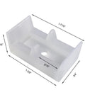 Clear framed sliding shower door bumpers 2 pack with screws elastic plastic rubber stoppers for 1-3/8 inch frame glass enclosures