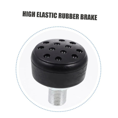 Two Pack Adjustable Rubber Toe Stoppers For Quad Skates Durable Brake Block Replacement For Roller Skating Shoes High Elastic Rubber Design