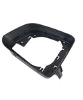 Crisp Fitment Left Side Rearview Mirror Cover Housing For Tesla Model Y 2020 To 2023 black plastic shell view from top side