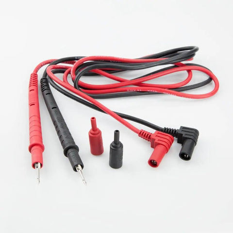 Replacement Test Lead Set, Right Angle Probes With Removable Alligator Clips, Universal Banana Inputs For Multimeters And Clamp Meters