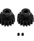 2 Pack 15 Tooth Pinion Gear 32 Pitch Hardened Steel CNC Machined Upgrade For RC Cars And Trucks 15T Pinion Compatible With TRX4 TRX6 Slash Rustler Stampede Mini Maxx XRT