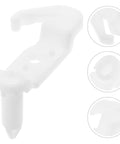 Awesome Fridge Door Stop Latch That Kills Noise And Stops Bumps With A Tough Plastic Clip, white plastic clip design for securing fridge doors.