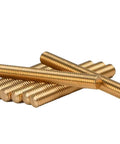 Brass M5x50mm Stud Bolt Kit Full Threaded Rods With 5 Studs 10 Hex Nuts 10 Washers DIY Ready Hardware C38000 CuZn40Pb2 CW617N for construction