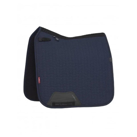 Dressage Square With Soft Shell Upper And Self Cooling Liner For High Wither Horses Navy Large Size Contour Quilted Pad With 3D Mesh Spine