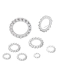 Heavy Duty 500 Piece External Tooth Star Lock Washer Set Stainless Steel For M3 M4 M5 M6 M8