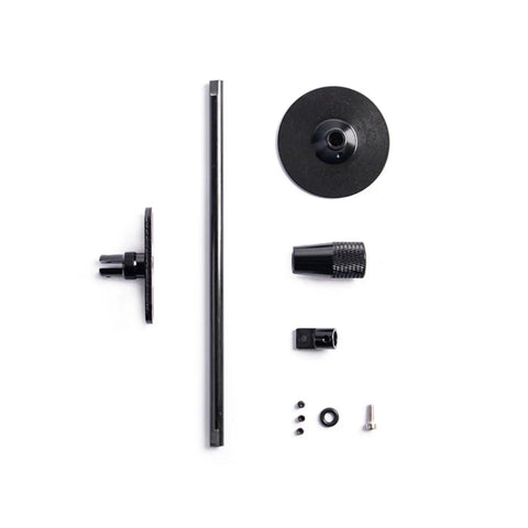 Aluminum GPS Folding Antenna Base Mount Bracket Black for RC Quadcopter FPV Drones And Multicopters, components laid out