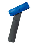 Image of a blue lower dishwasher spray arm replacement for even water coverage and deep cleaning, easy install, no tools needed.