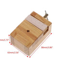 DIY Friendly Wooden Flat Vise Clamp On Bench Vise For Woodworking Carving And Engraving; dimensions shown in millimeters and inches