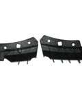 Top Tier Pair Inner Front Bumper Bracket Supports For Tesla Model 3 2017 Through 2020 black plastic left and right side