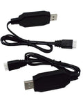 2 Pack H102 7.4V 1.3A LiPo Charger Cable with XH-3P Plug for RC Trucks Boats Quadcopters Drones 7.4V 2S Battery