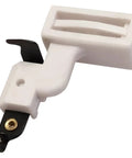Needle Threader For Sewing Machines With Metal Guide For Quick Threading, Long Straight Handle, No Fuss Compact Tool For Home Sewing Kits, Easy Grip Design For Quick, Smooth Needle Entry, Works With Most Machines, white plastic and metal