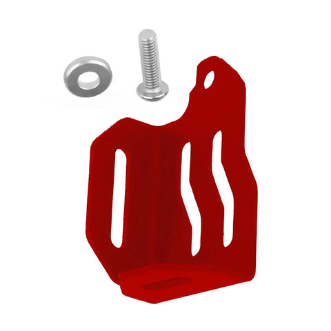 Premium Beefed-Up CNC Aluminum Rear Brake Fluid Reservoir Cover Guard For GSX8R GSX8R 2024 2025 Red angle view