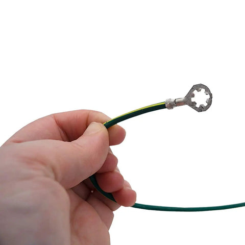 Close-up of electrical wire connector for HVAC Blower Motor Three Quarter HP One Phase Three Speed 208 And 230 Volt 1075 RPM With Single Oval Run Capacitor