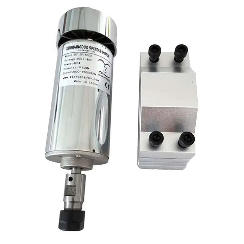 52mm CNC Spindle Motor 400W DC 12 To 48V With ER11 ER16 Chuck for Engraving Machine PCB Milling High Torque Durable Shaft