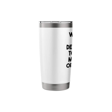 Side view of Stainless Steel Insulated Tumbler With Dual Wall Keeps Drinks Hot Or Cold Leak Proof Lid With Clear Slider BPA Free