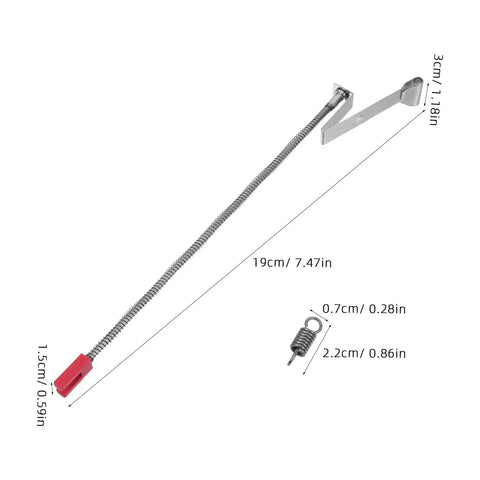 2 Pcs Binding Tool Replacement Pusher Pins And Springs Kit, Durable Metal Parts For Branch And Veg Tying Machines, Easy Maintenance, Fits A Wide Range Of Tying Tools, Includes Tape Tool Staples And Pusher Pins, 19cm spring pin