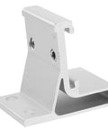 Side view of heavy duty sliding door roller track guide rail bracket in stainless steel for DIY home renovation.